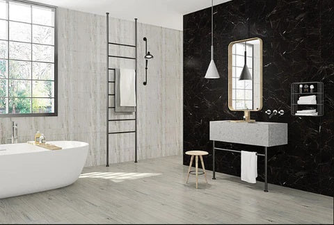 Marble Self-adhesive powder room wallpaper