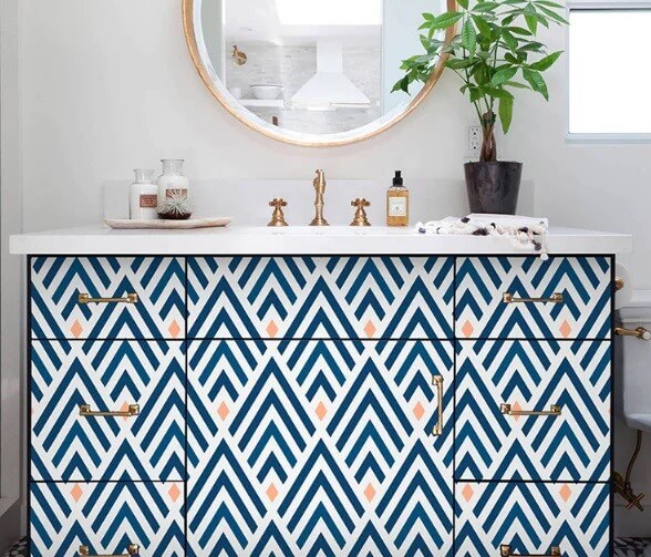 Nordic wallpaper for laundry room