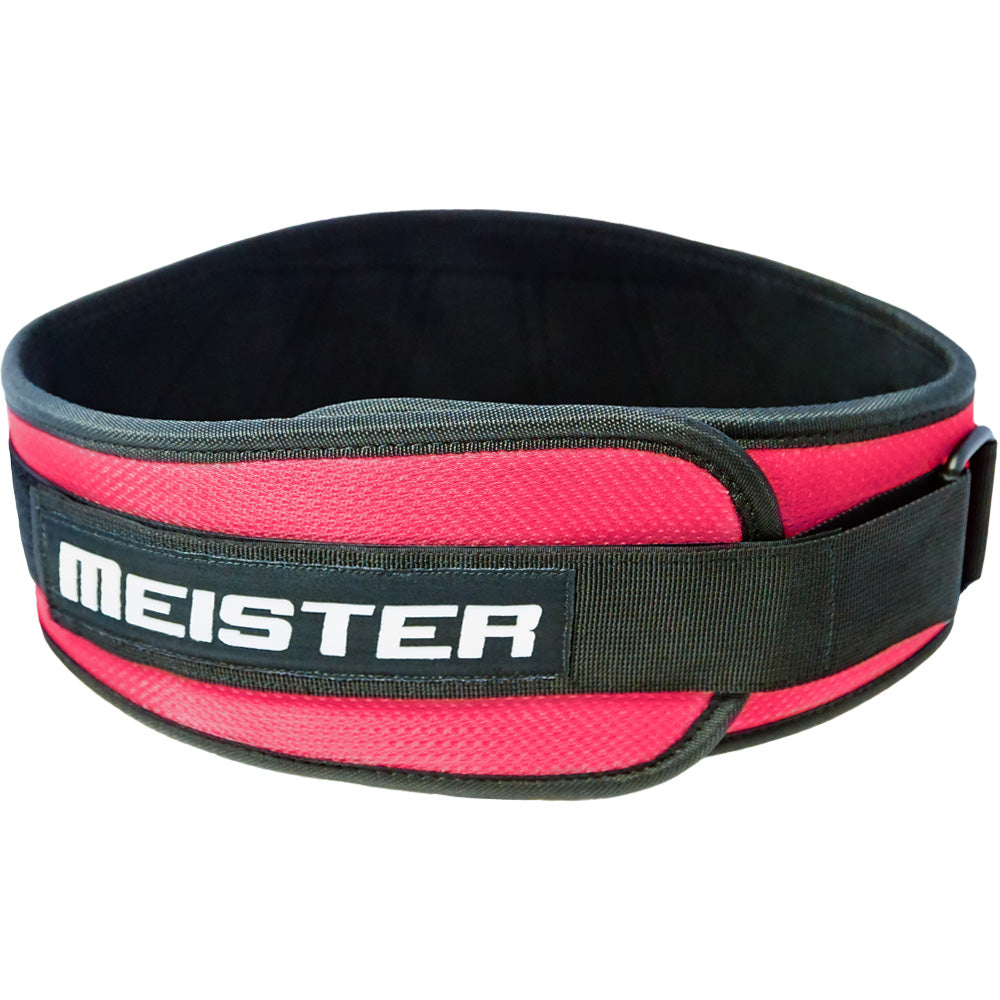 Contoured Neoprene Weight Lifting Belt - Pink