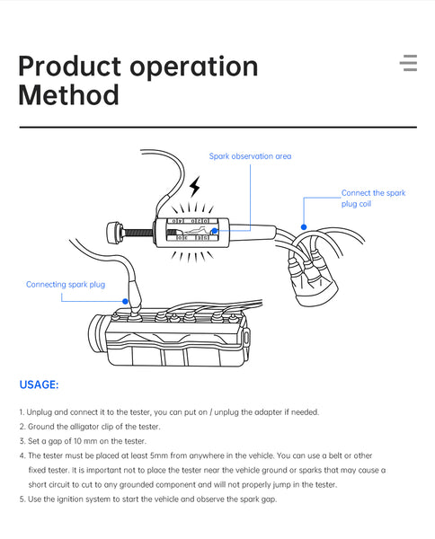 ignition spark tester