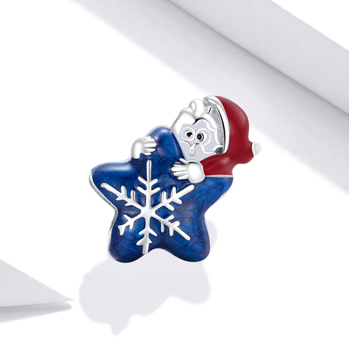 Santa Claus and Star Charm for Christmas Gift fit Pandora Charm