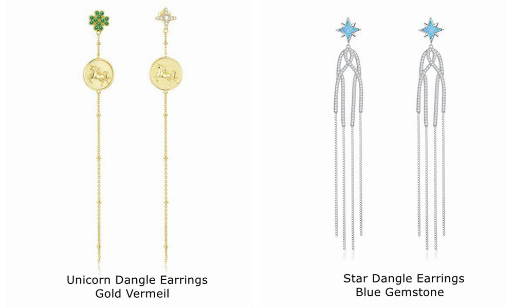 Bamoer Jewelry  Different Types of Earrings Set Style Dangle Earrings