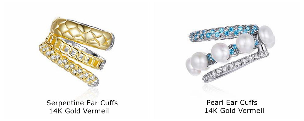Bamoer Jewelry  Different Types of Earrings Set Style Ear Cuffs
