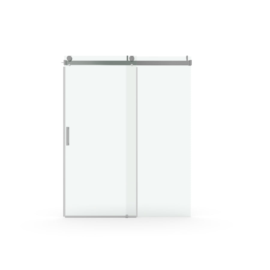 ZNTS 56 to 60 in. W x 76 in. H Sliding Frameless Soft-Close Shower Door with Premium 3/8 Inch W1573104675