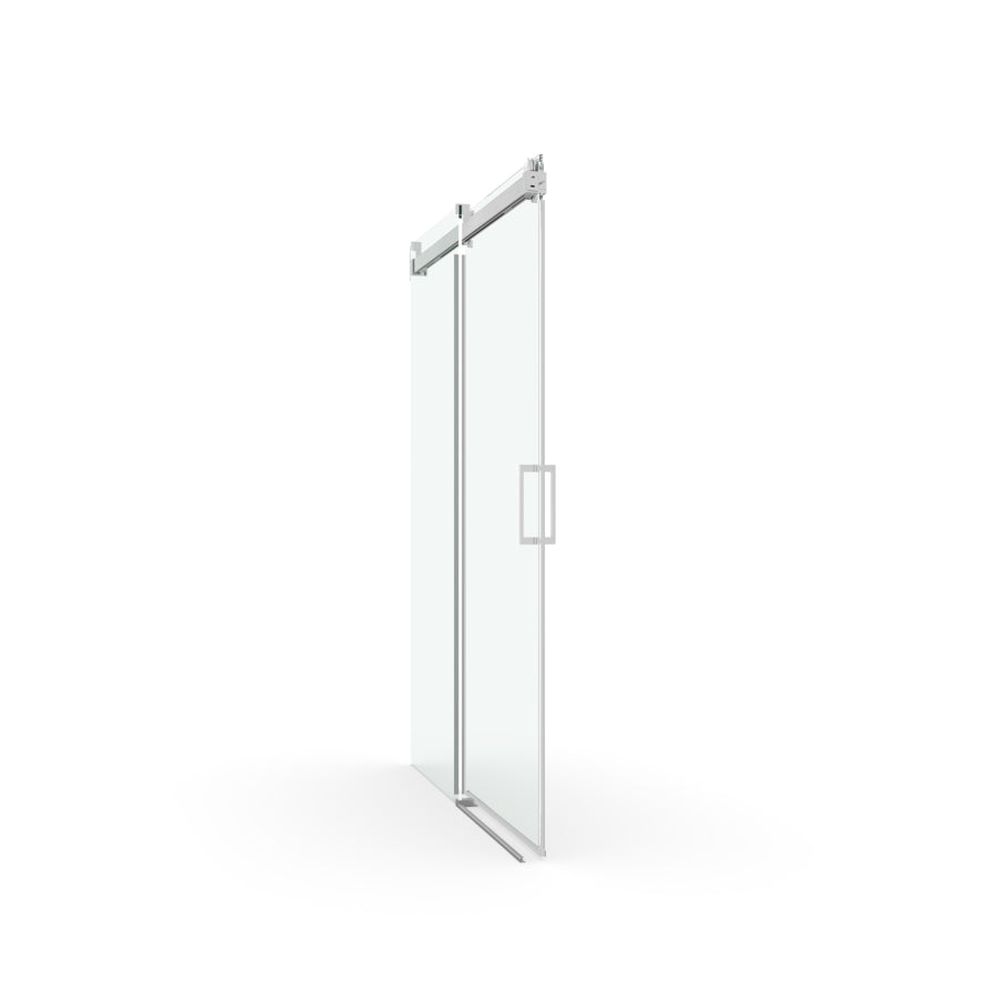ZNTS 56 to 60 in. W x 76 in. H Sliding Frameless Soft-Close Shower Door with Premium 3/8 Inch W1573104675