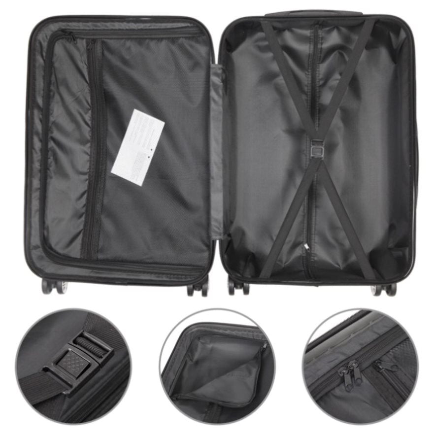 ZNTS 3-in-1 Multifunctional Large Capacity Traveling Storage Suitcase White 66111054