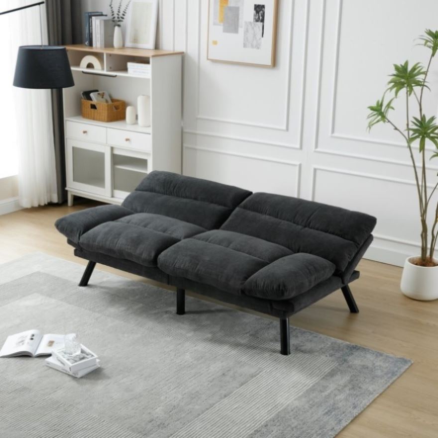 ZNTS COOLMORE Velvet Sofa , Accent sofa loveseat sofa with metal feet W1568125268