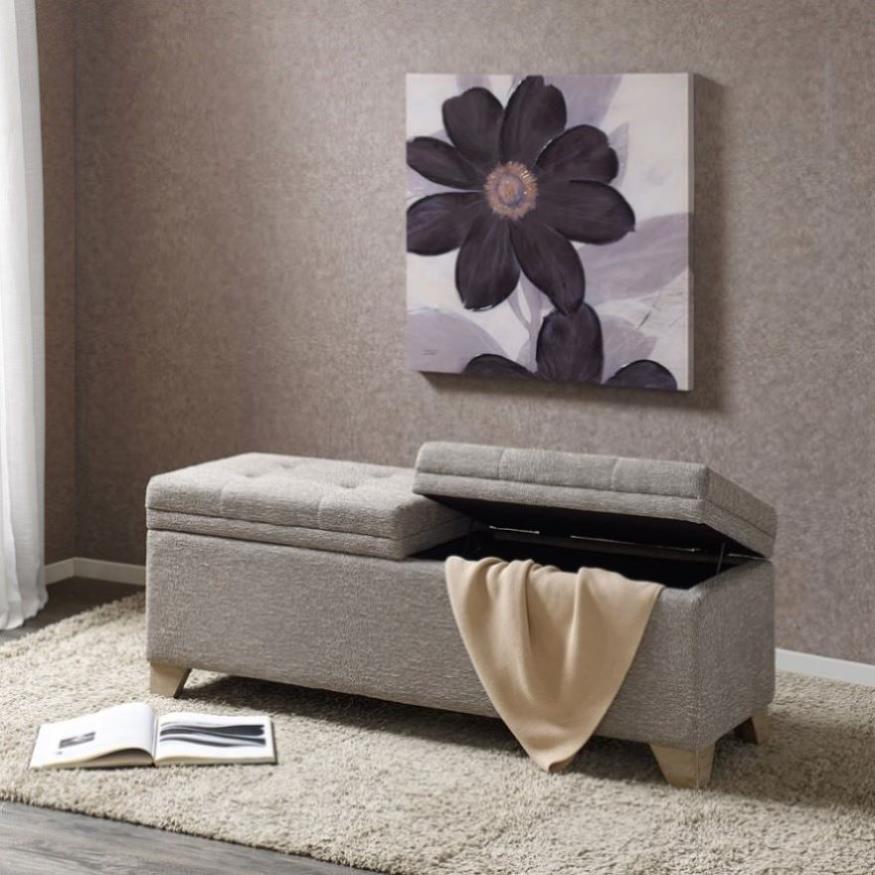 ZNTS Soft Close Storage Bench B03548742