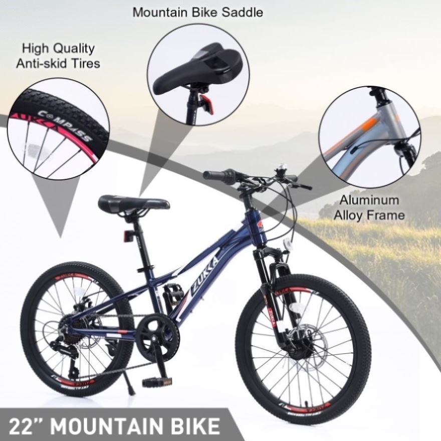 ZNTS Mountain Bike for Girls and Boys Mountain 20 inch shimano 7-Speed bike W101984861