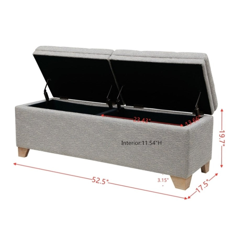 ZNTS Soft Close Storage Bench B03548742