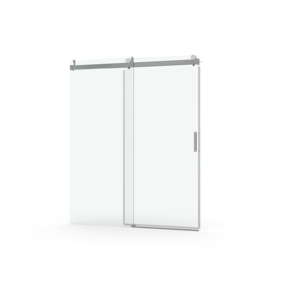 ZNTS 56 to 60 in. W x 76 in. H Sliding Frameless Soft-Close Shower Door with Premium 3/8 Inch W1573104675