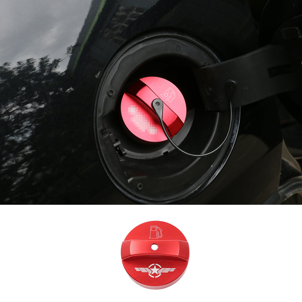 RT-TCZ Aluminum Alloy Inner Fuel Gas Lid Filler Tank Cap Door Cover For 2014+ Jeep Cherokee