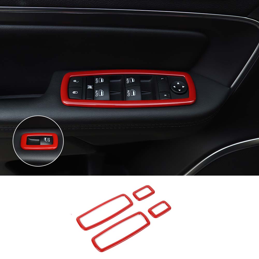 RT-TCZ Interior Door Window Switch Cover Trim For Jeep Grand Cherokee 11+ &compass 14+
