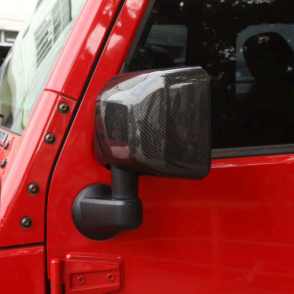 RT-TCZ Side Rear View Mirror Cover Trim Frame for Jeep Wrangler JK JKU 2007-2017 Exterior Accessories