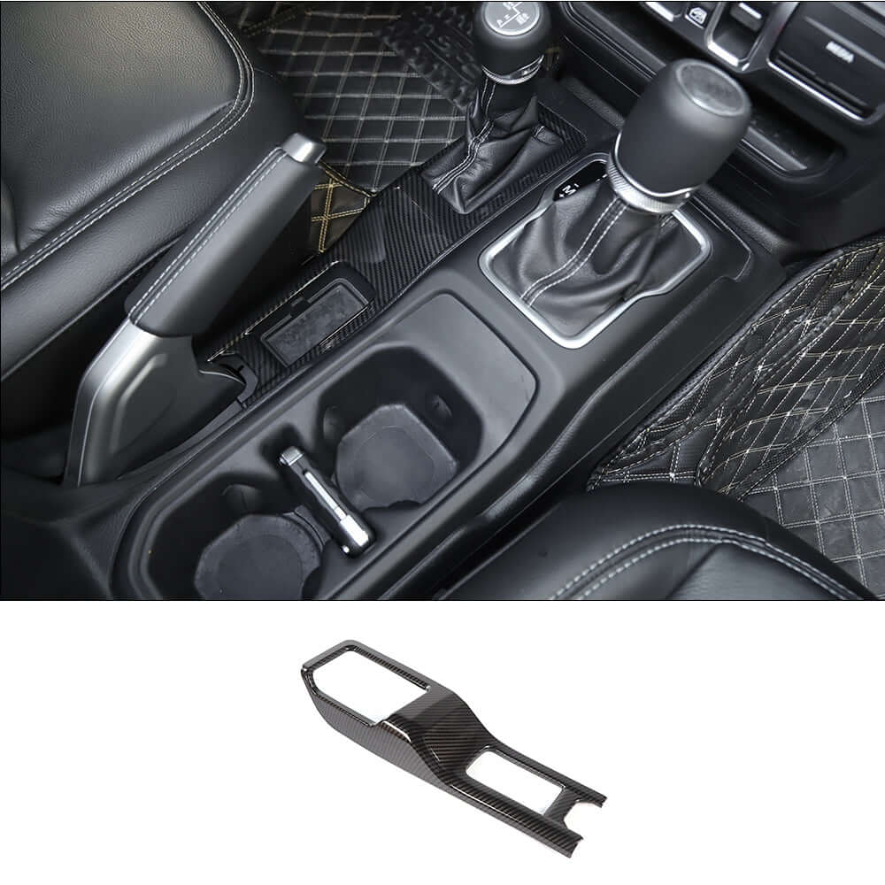 RT-TCZ 4WD Four Wheel Drive Gear Shift Panel Cover Frame Trim for 2018+ Jeep Wrangler JL JLU & Gladiator JT