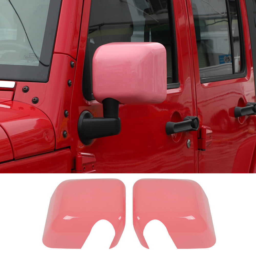 RT-TCZ Side Rear View Mirror Cover Trim Frame for Jeep Wrangler JK JKU 2007-2017 Exterior Accessories