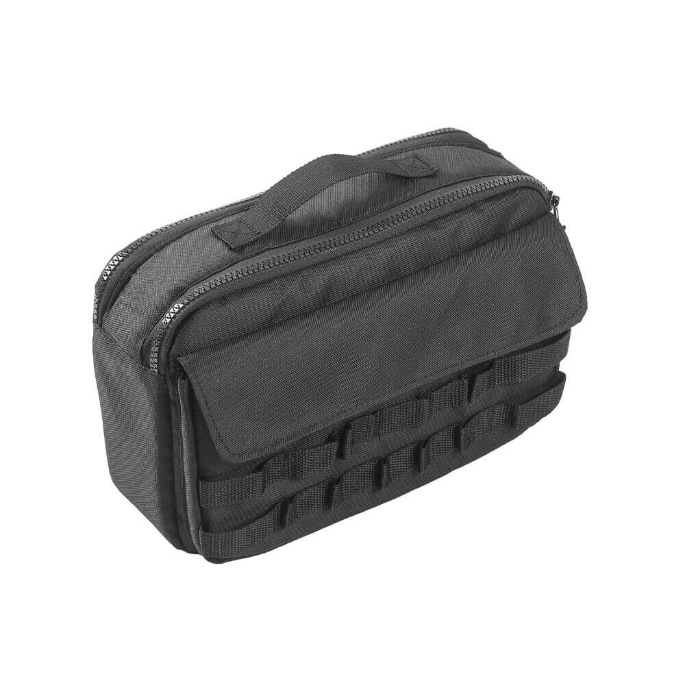 RT-TCZ Canvas Car Storage Bag Tool Kit & Cargo Organizer Saddlebag For Jeep Cherokee & Wrangler JL JK TJ JT