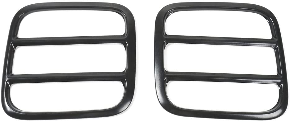 RT-TCZ Strong Iron Tail Light Covers Rear Taillight Guard for Jeep Renegade 2015-2018(Black)