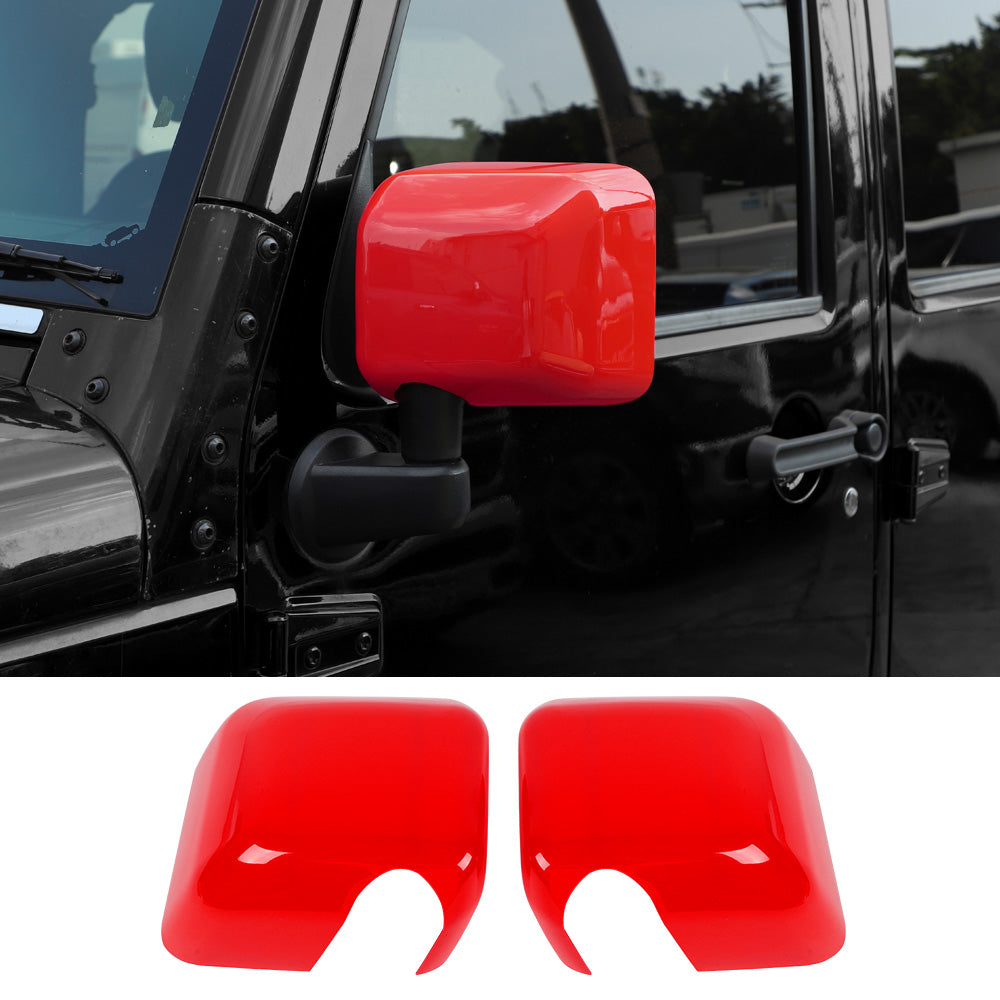 RT-TCZ Side Rear View Mirror Cover Trim Frame for Jeep Wrangler JK JKU 2007-2017 Exterior Accessories