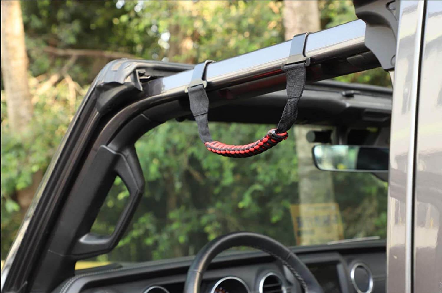 RT-TCZ Front Grab Handles Bars for Jeep Wrangler JL JLU 2018+ & Gladiator JT 2020+