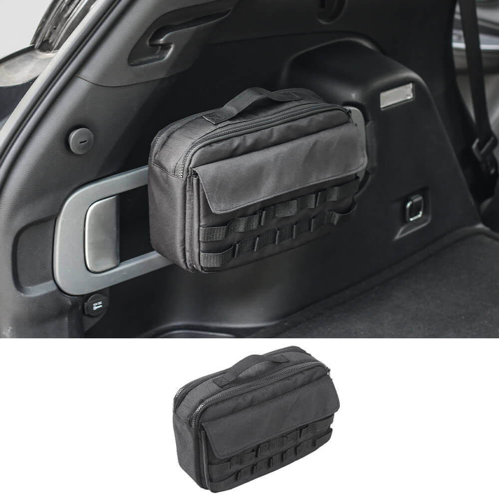 RT-TCZ Canvas Car Storage Bag Tool Kit & Cargo Organizer Saddlebag For Jeep Cherokee & Wrangler JL JK TJ JT