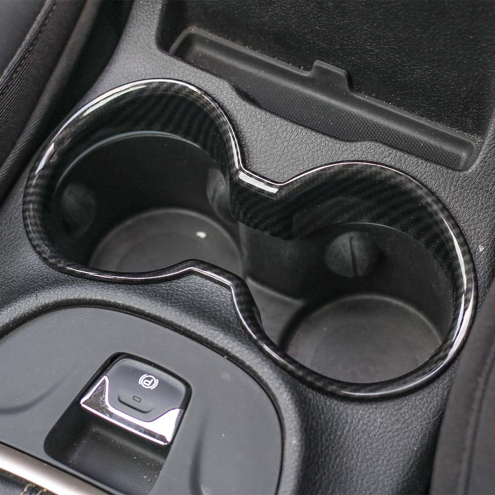 RT-TCZ Central Water Cup Holder Ring Decor Cover for Jeep Cherokee 2014-19