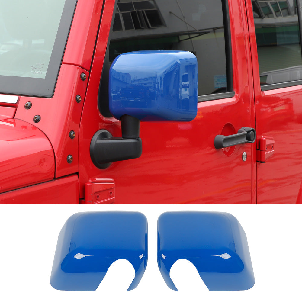 RT-TCZ Side Rear View Mirror Cover Trim Frame for Jeep Wrangler JK JKU 2007-2017 Exterior Accessories