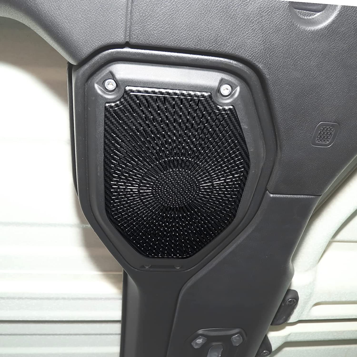 RT-TCZ Top Speaker Audio Trim Cover Panel Decoration Interior Accessories for 2018+ Jeep Wrangler JL JLU & Gladiator JT