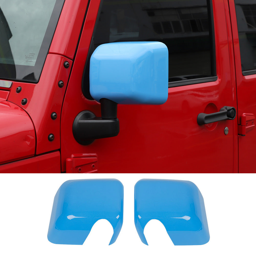 RT-TCZ Side Rear View Mirror Cover Trim Frame for Jeep Wrangler JK JKU 2007-2017 Exterior Accessories