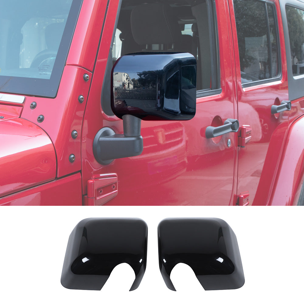 RT-TCZ Side Rear View Mirror Cover Trim Frame for Jeep Wrangler JK JKU 2007-2017 Exterior Accessories