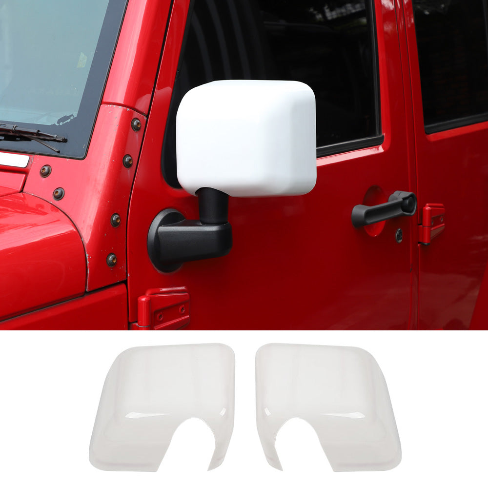 RT-TCZ Side Rear View Mirror Cover Trim Frame for Jeep Wrangler JK JKU 2007-2017 Exterior Accessories