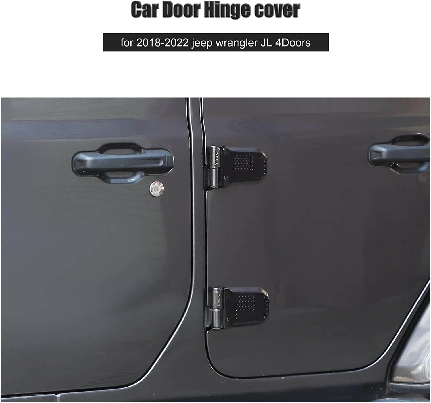 RT-TCZ Door Hinge cover Trim With USA Flag Pattern for Jeep Wrangler JL JLU JT 4XE 2018+ Exterior Accessories