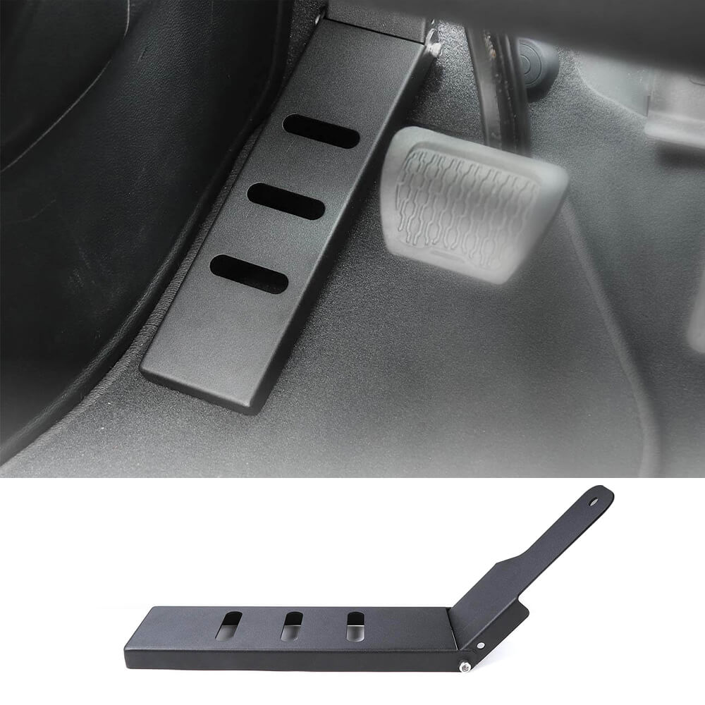 RT-TCZ Left Side Foot Rest Dead Pedal for 2018+ Jeep Wrangler JL JLU, 2020+ Gladiator JT