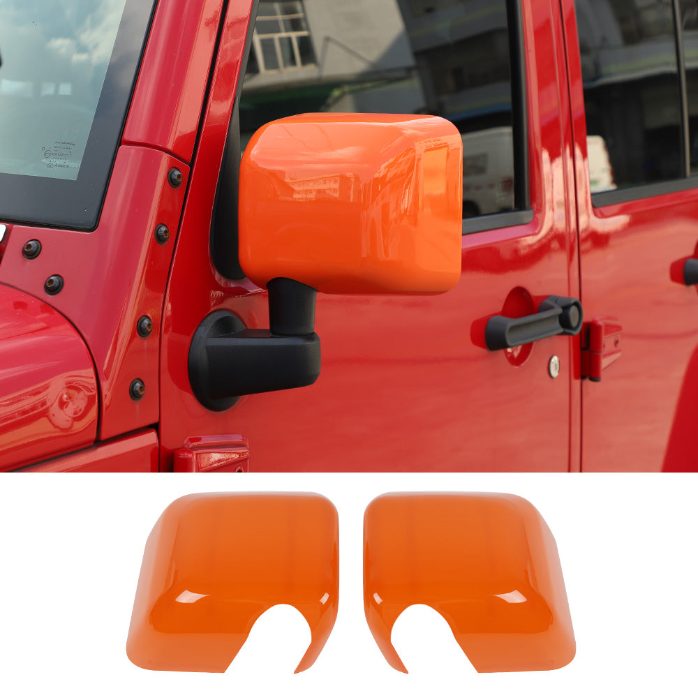 RT-TCZ Side Rear View Mirror Cover Trim Frame for Jeep Wrangler JK JKU 2007-2017 Exterior Accessories