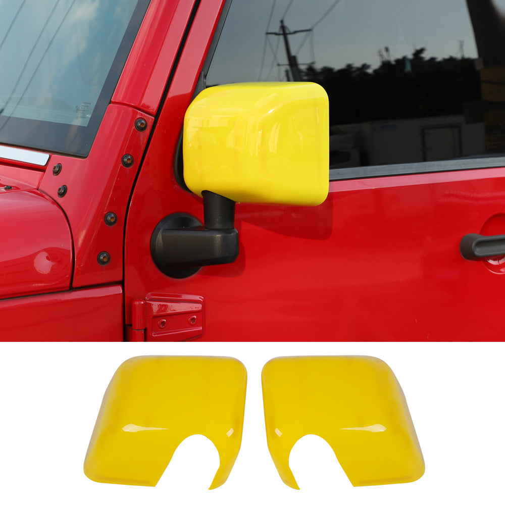 RT-TCZ Side Rear View Mirror Cover Trim Frame for Jeep Wrangler JK JKU 2007-2017 Exterior Accessories