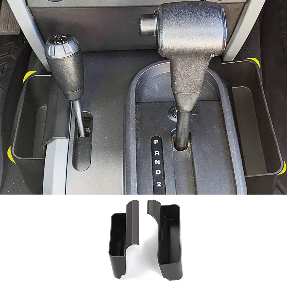 RT-TCZ Center Console Gear Shift Storage Tray Box for 2007-2010 Jeep Wrangler JK JKU, Side Pocket Organizer