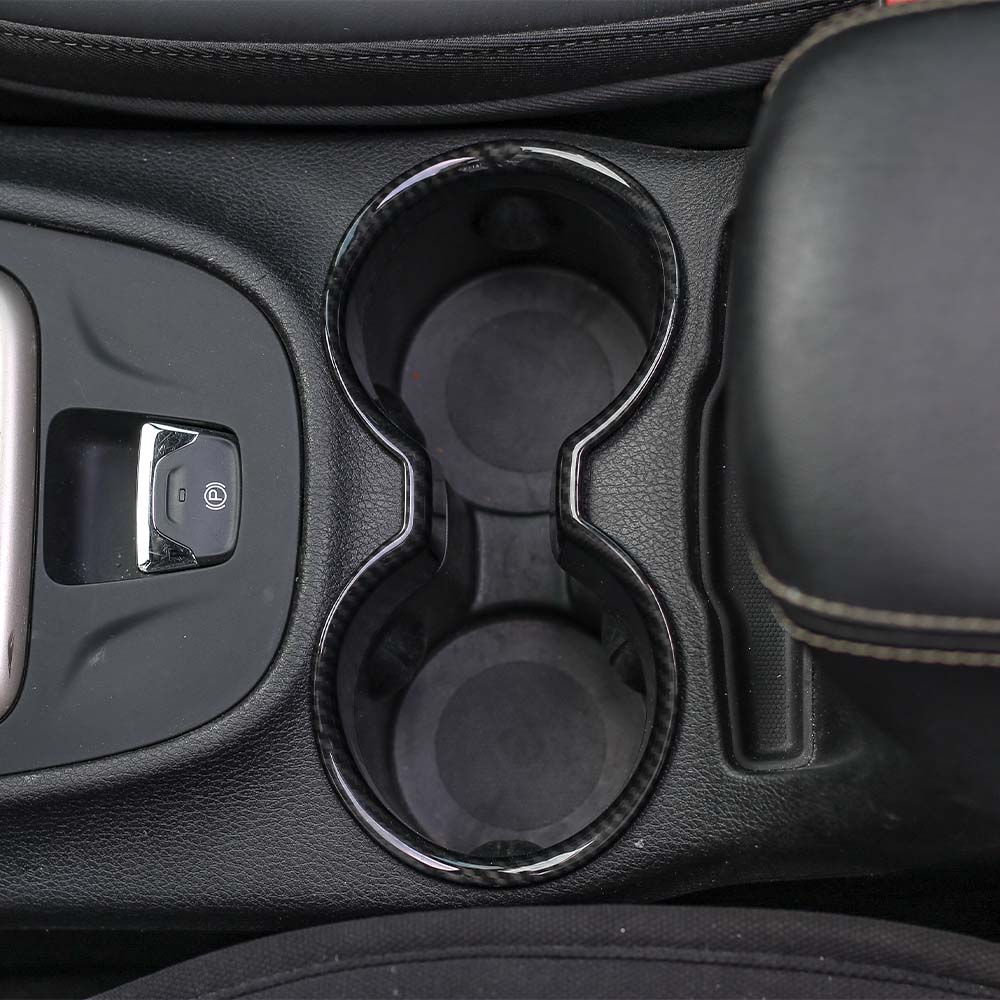 RT-TCZ Central Water Cup Holder Ring Decor Cover for Jeep Cherokee 2014-19