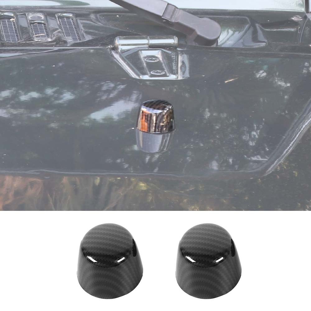 RT-TCZ Engine Hood Rubber Head Decor Cover Trim For Jeep Wrangler JK 07-18