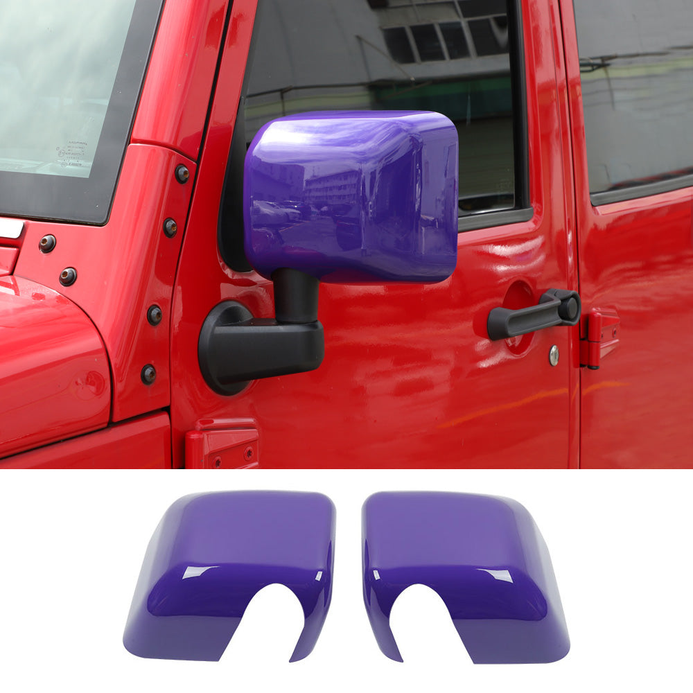 RT-TCZ Side Rear View Mirror Cover Trim Frame for Jeep Wrangler JK JKU 2007-2017 Exterior Accessories