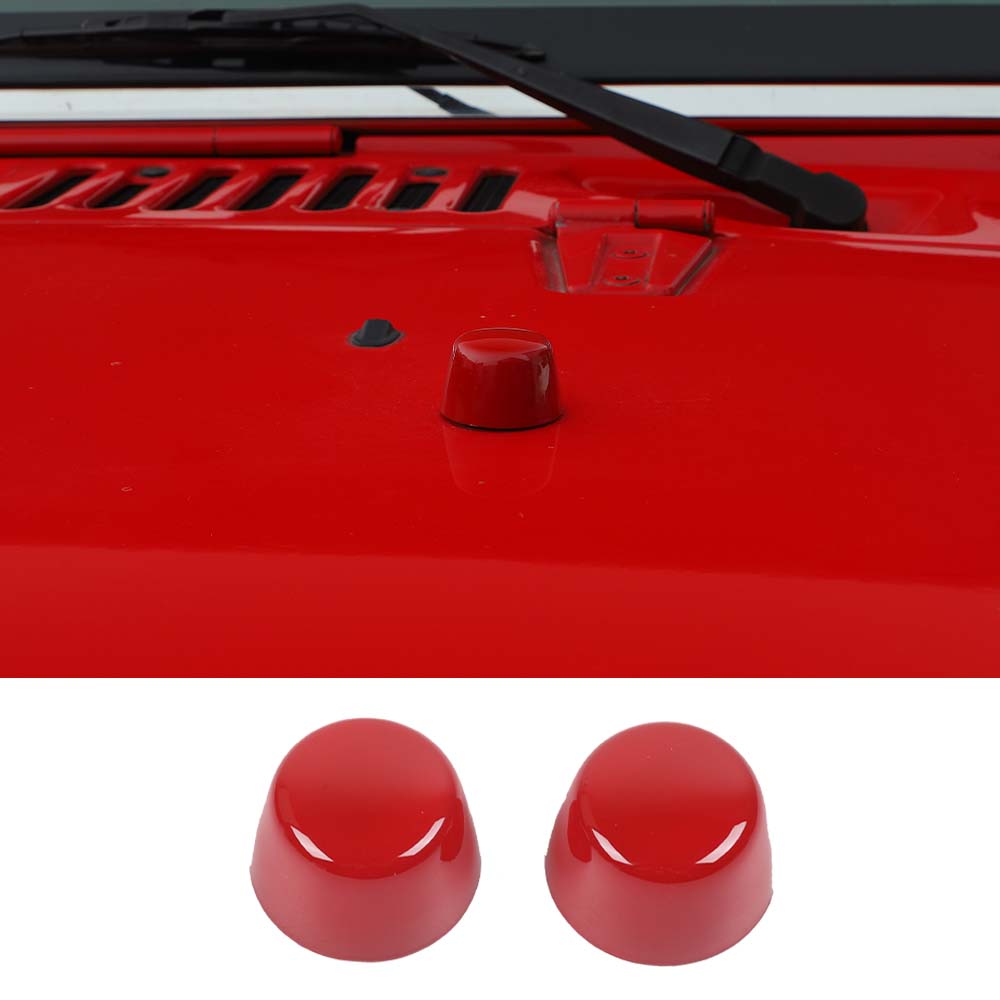 RT-TCZ Engine Hood Rubber Head Decor Cover Trim For Jeep Wrangler JK 07-18