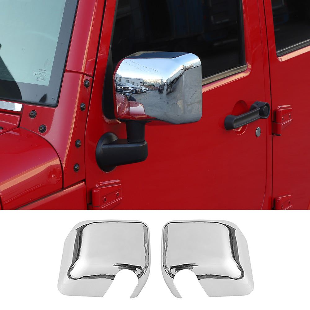 RT-TCZ Side Rear View Mirror Cover Trim Frame for Jeep Wrangler JK JKU 2007-2017 Exterior Accessories