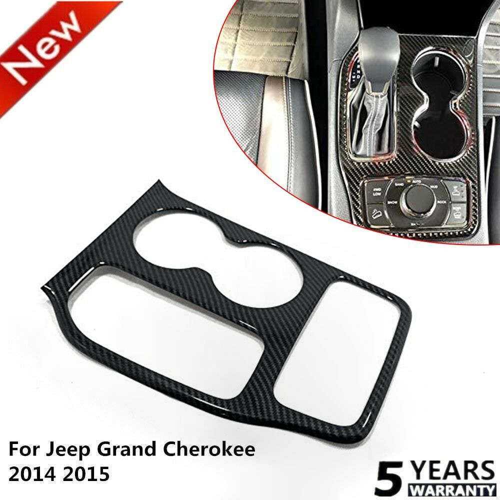 RT-TCZ Center Gear Shift Panel Cover Trim For Jeep Grand Cherokee 2014-15 Carbon Fiber