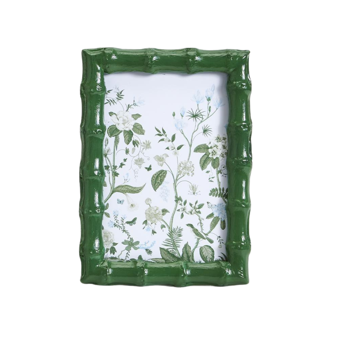 Countryside Green Faux Bamboo Photo Frame