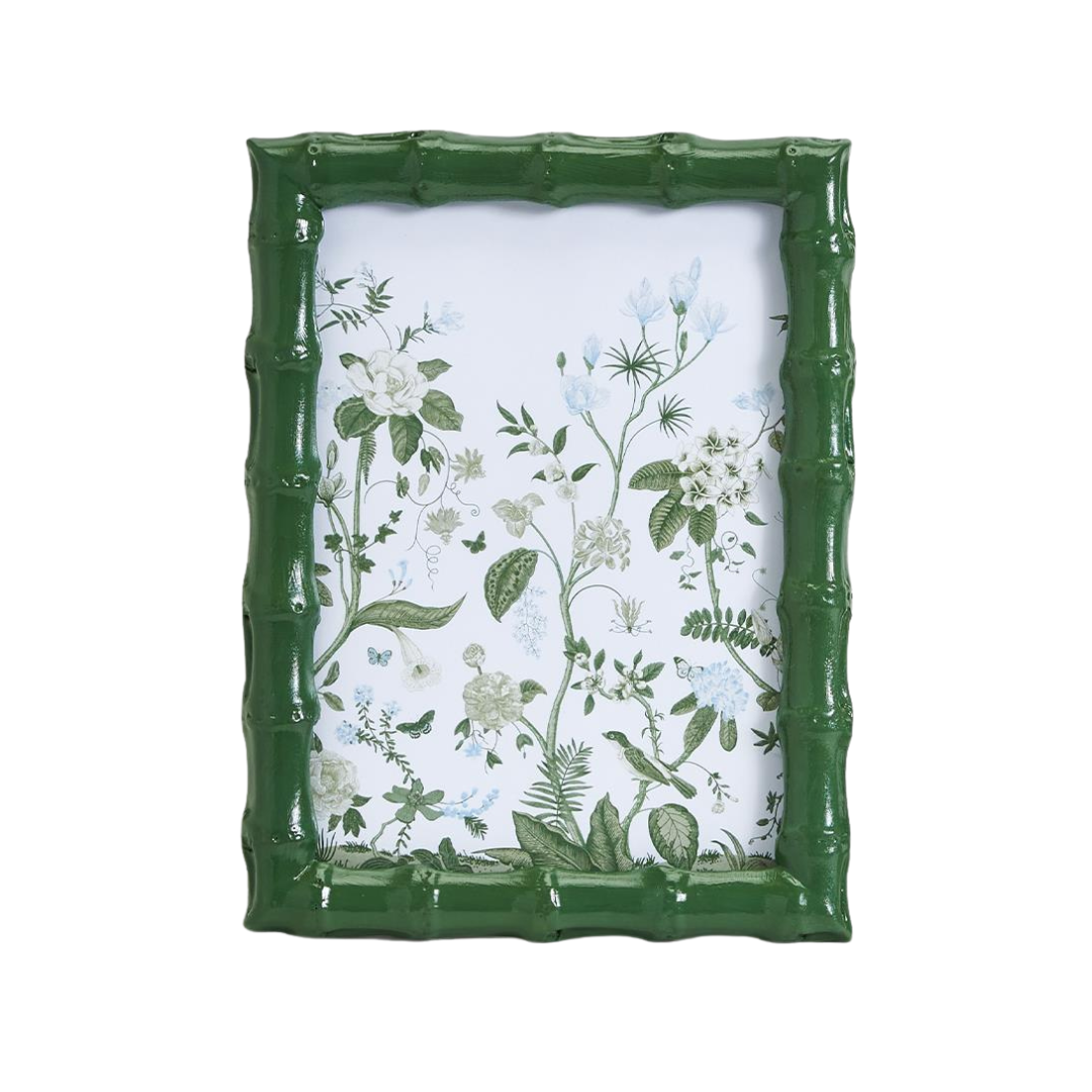 Countryside Green Faux Bamboo Photo Frame