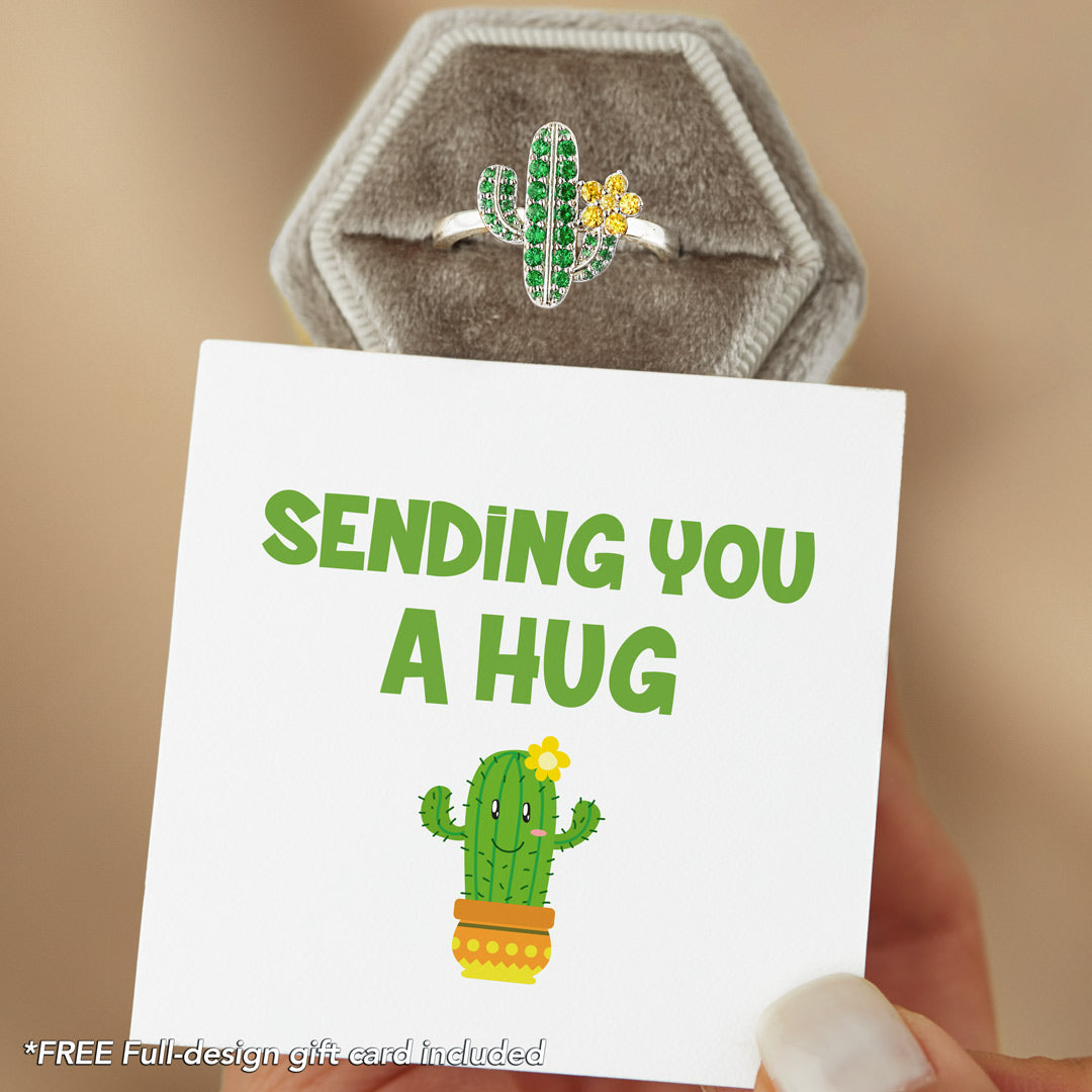 Succulent Cactus Ring - Sending You A Hug