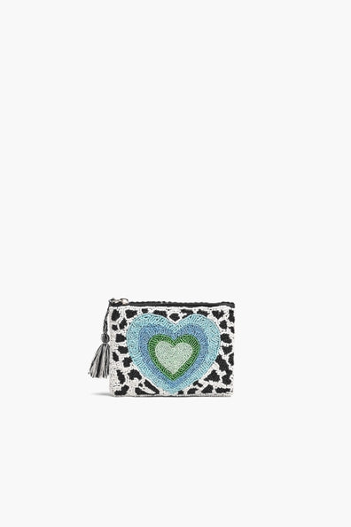 Leopard Heart Coin Bag