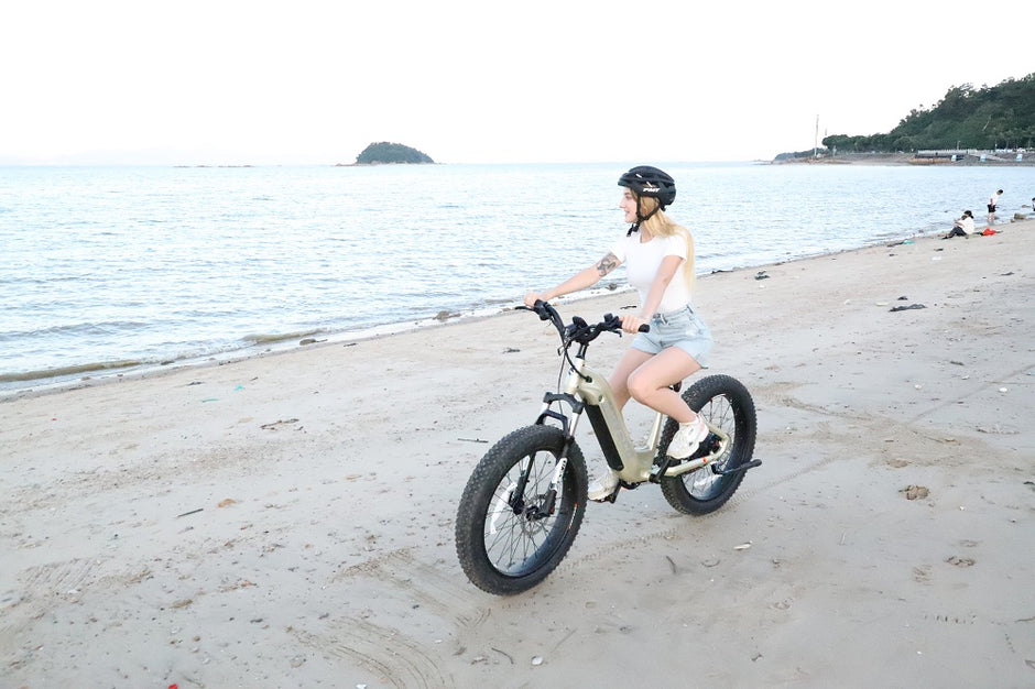 can the fat tires of electric bicycles normally ride on the beach