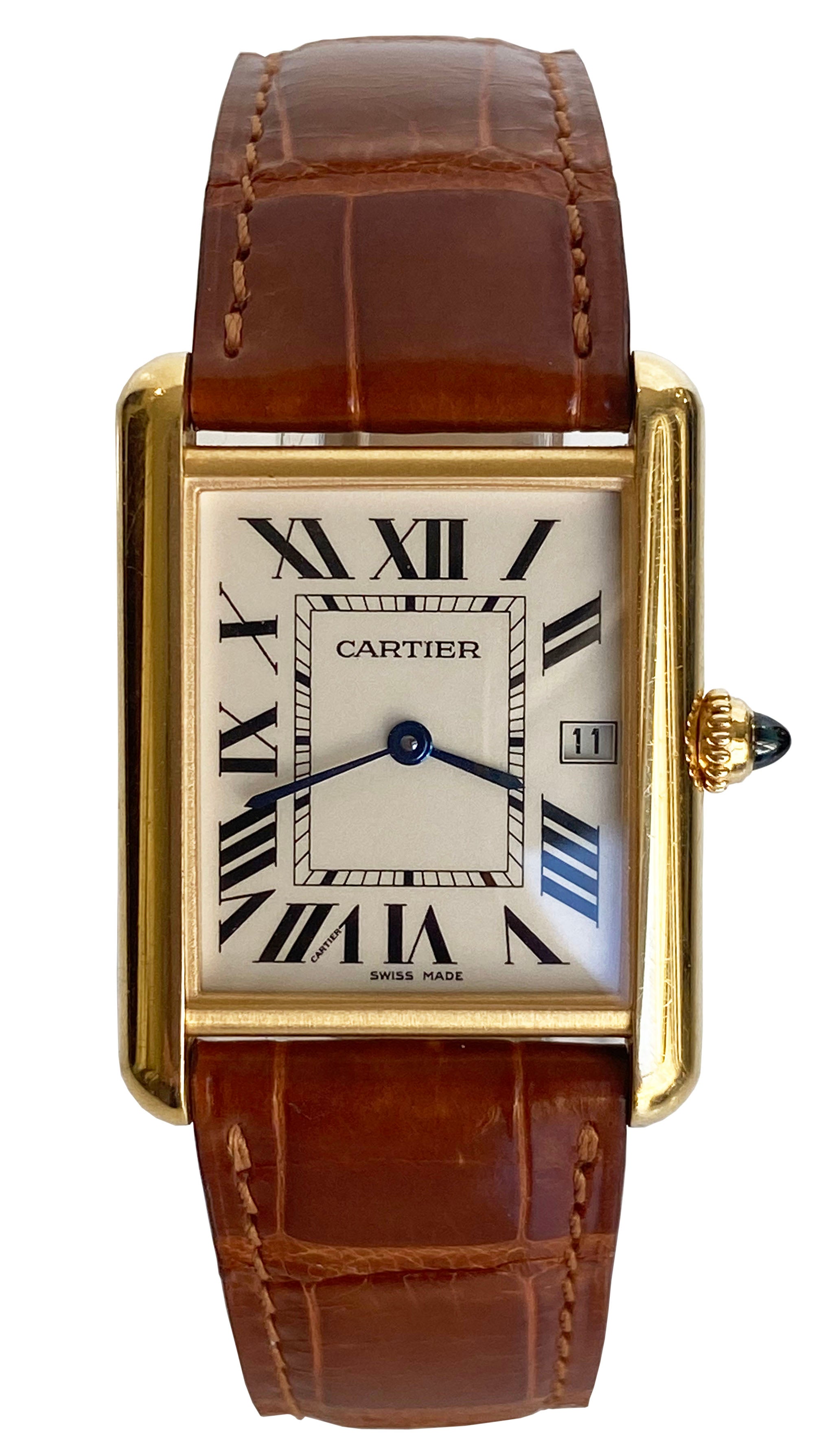 Cartier Tank Louis 18k Yellow Gold with Original Leather Band