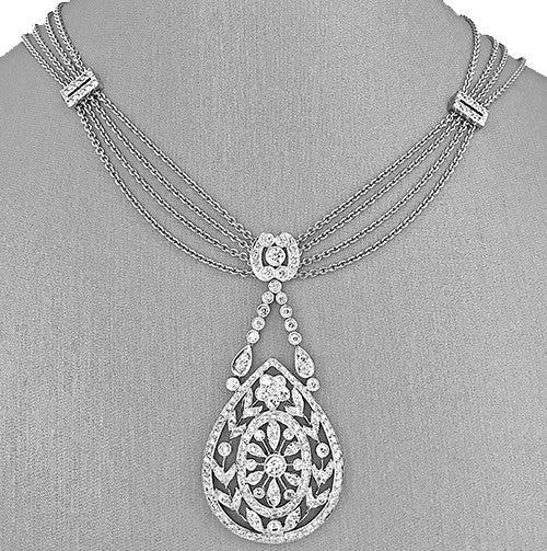 White Gold Diamond Necklace