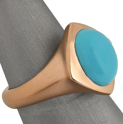 18k rose gold Sleeping Beauty Turquoise ring